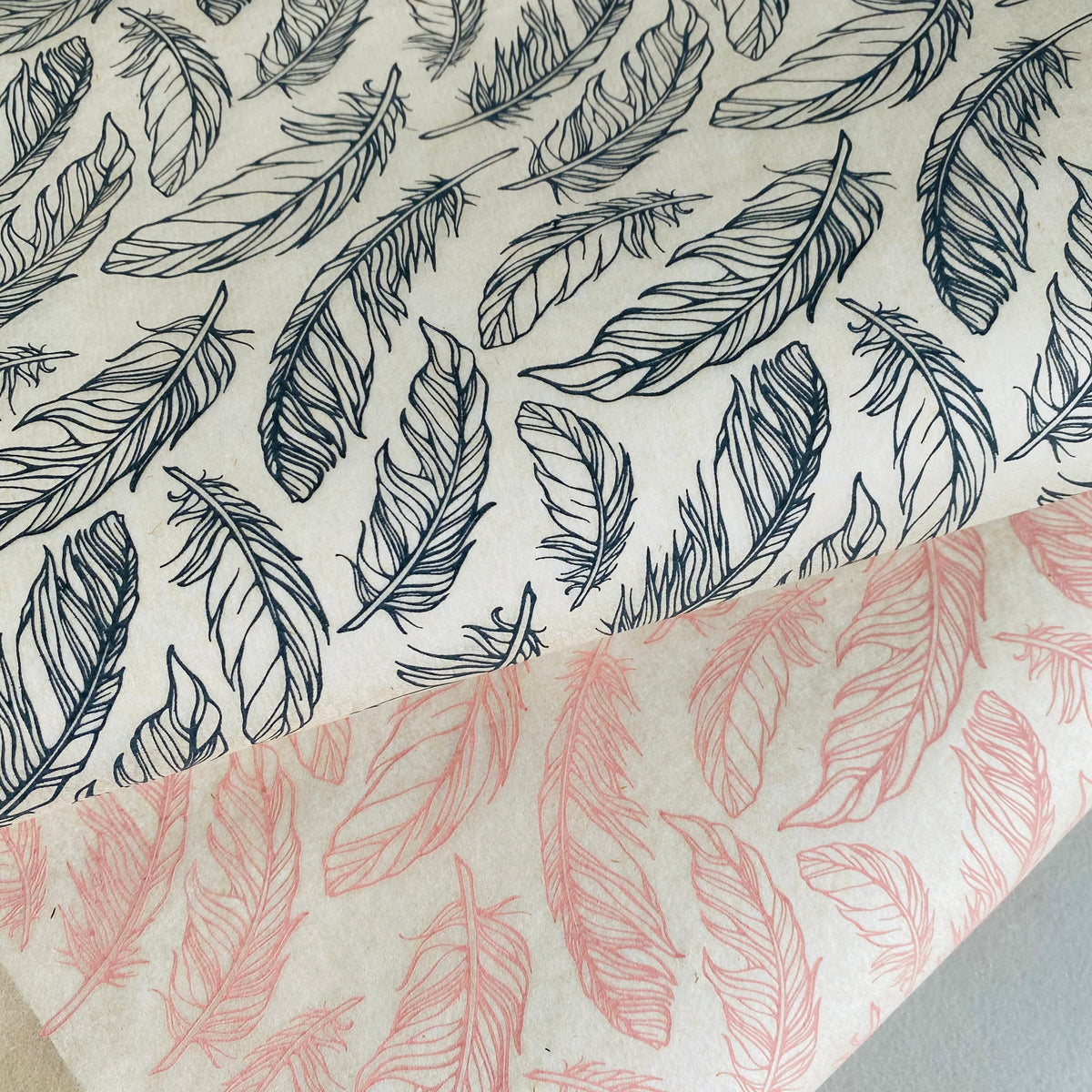 Feathers - Underglaze Transfer Sheet