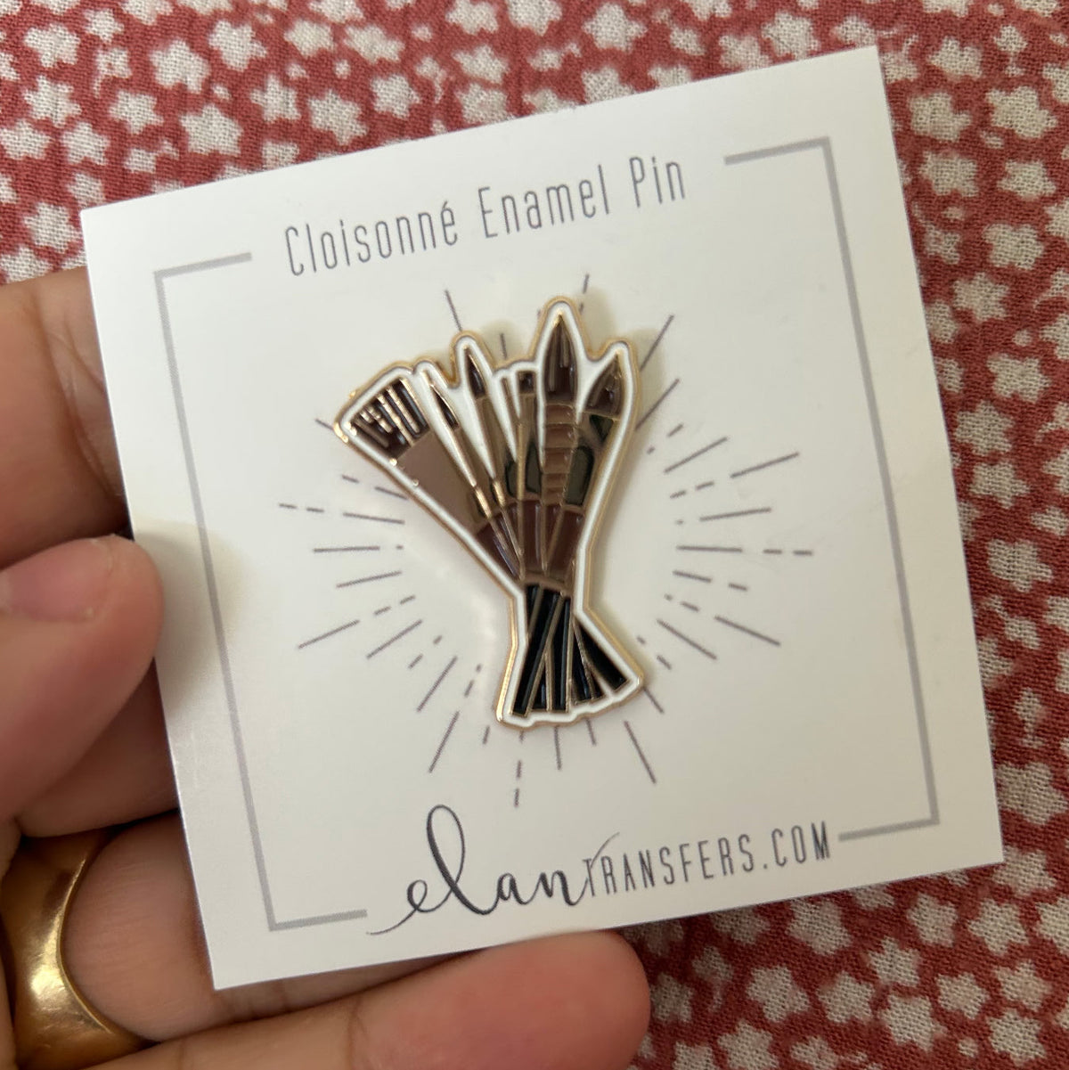 Brushes Enamel Pin