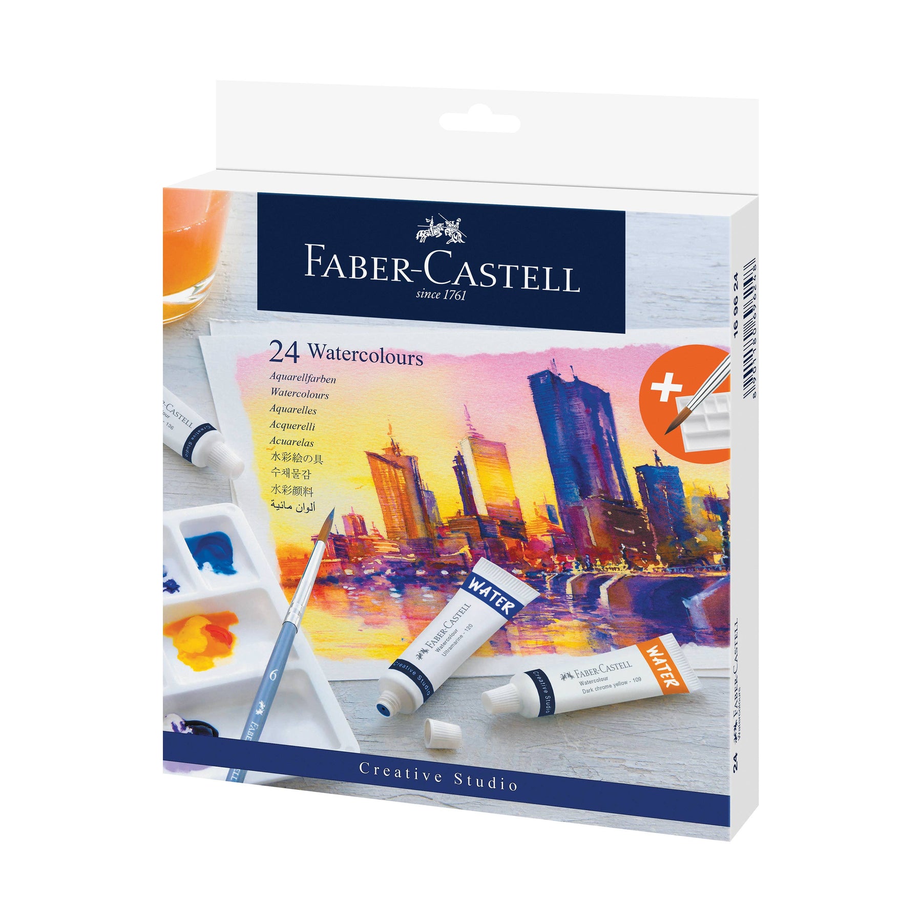 Watercolors, Set of 24 Paint Tubes for Artists
