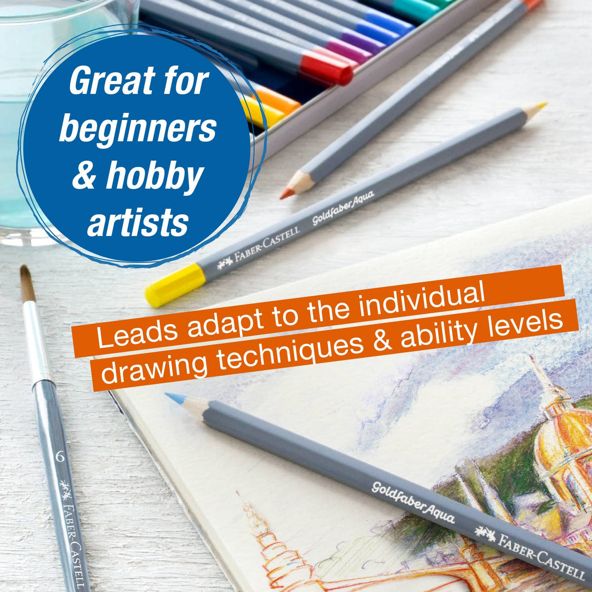 Goldfaber Aqua Watercolor Pencils, Box of 12 Landscape