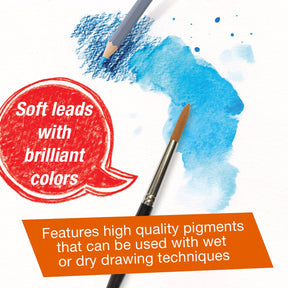 Goldfaber Aqua Watercolor Pencils, Box of 12 Basic Colors