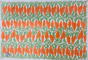 Peas and Carrots - Underglaze Transfer Sheet