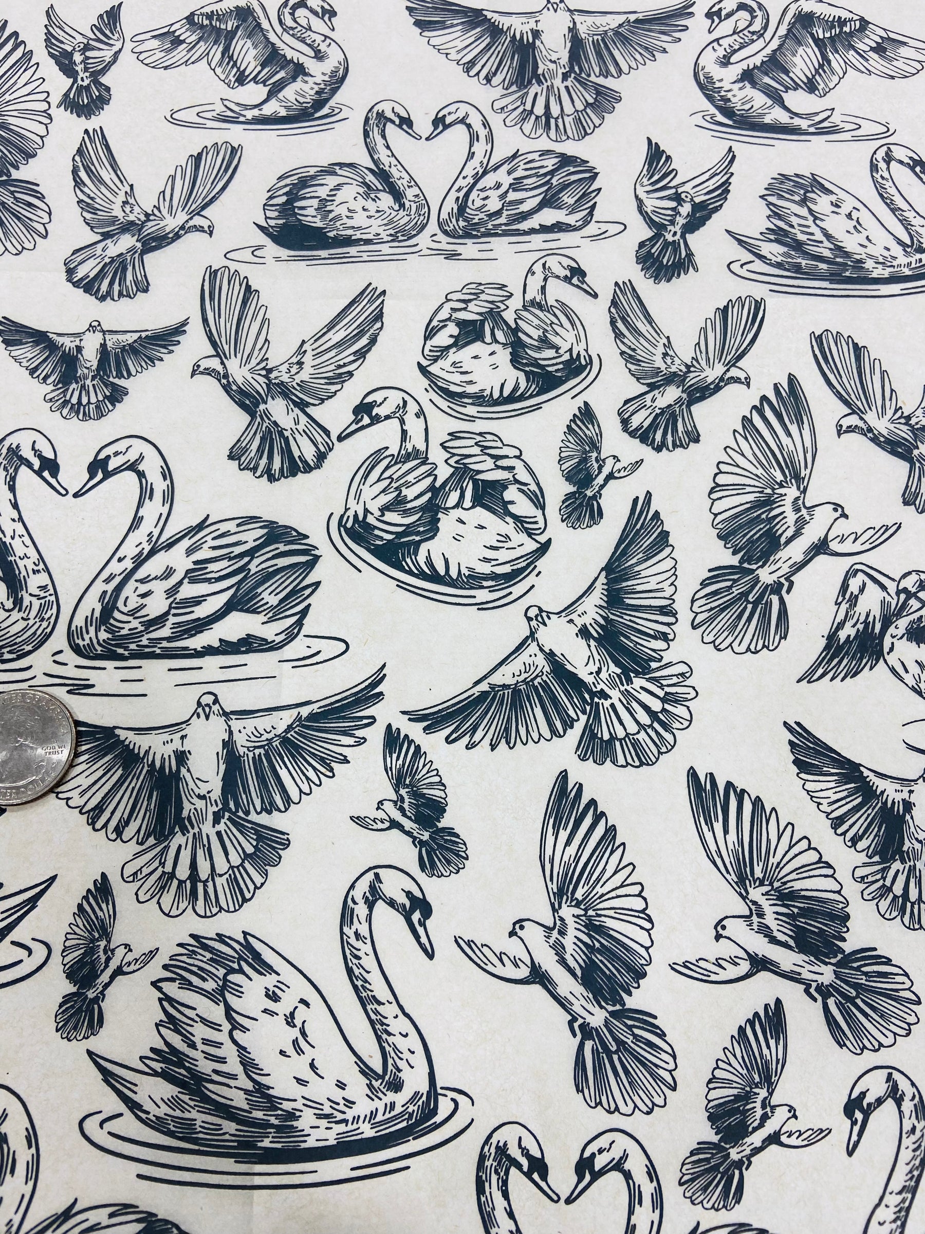 Love Birds  - Underglaze Transfer Sheet