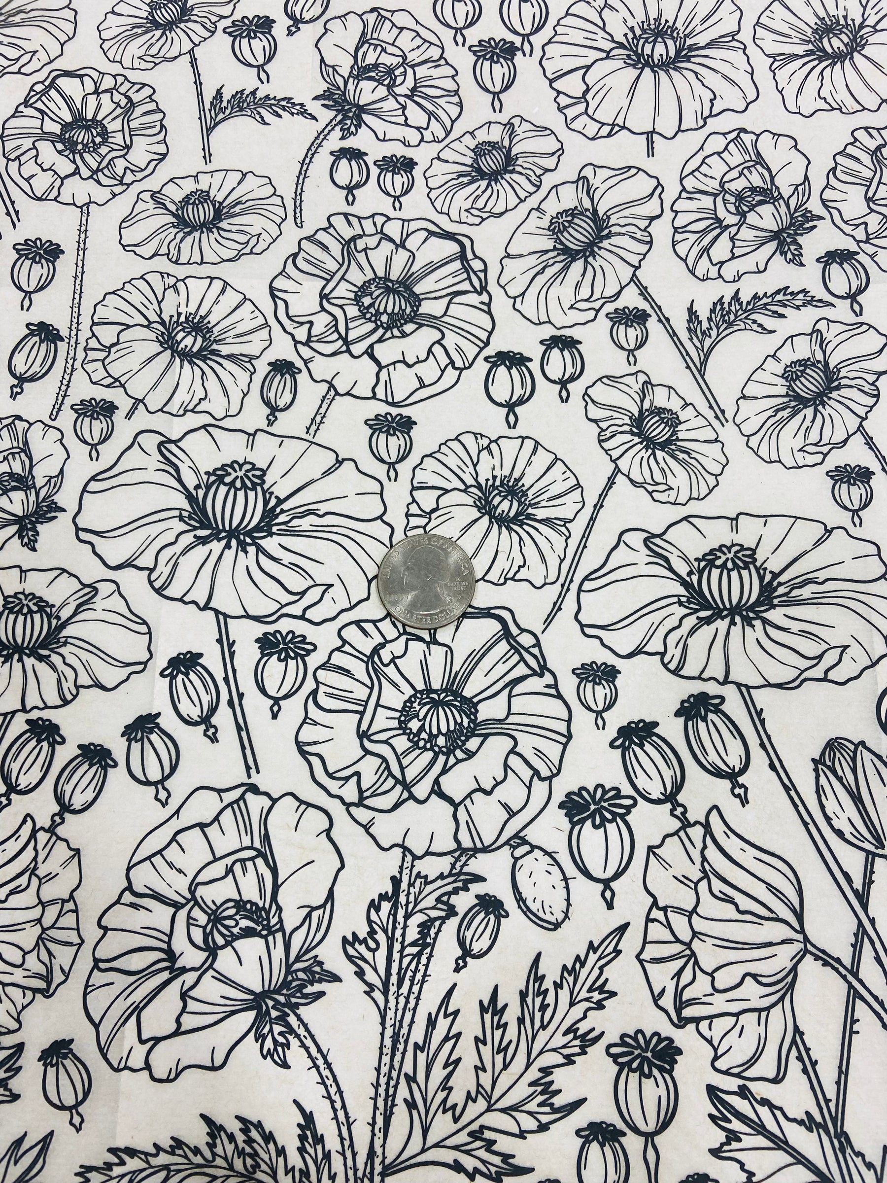Poppies - Underglaze Transfer Sheet