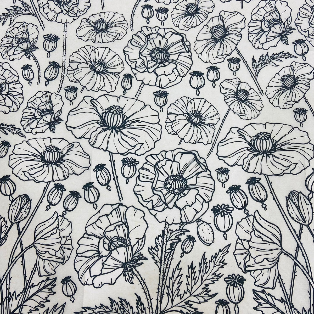 Poppies - Underglaze Transfer Sheet