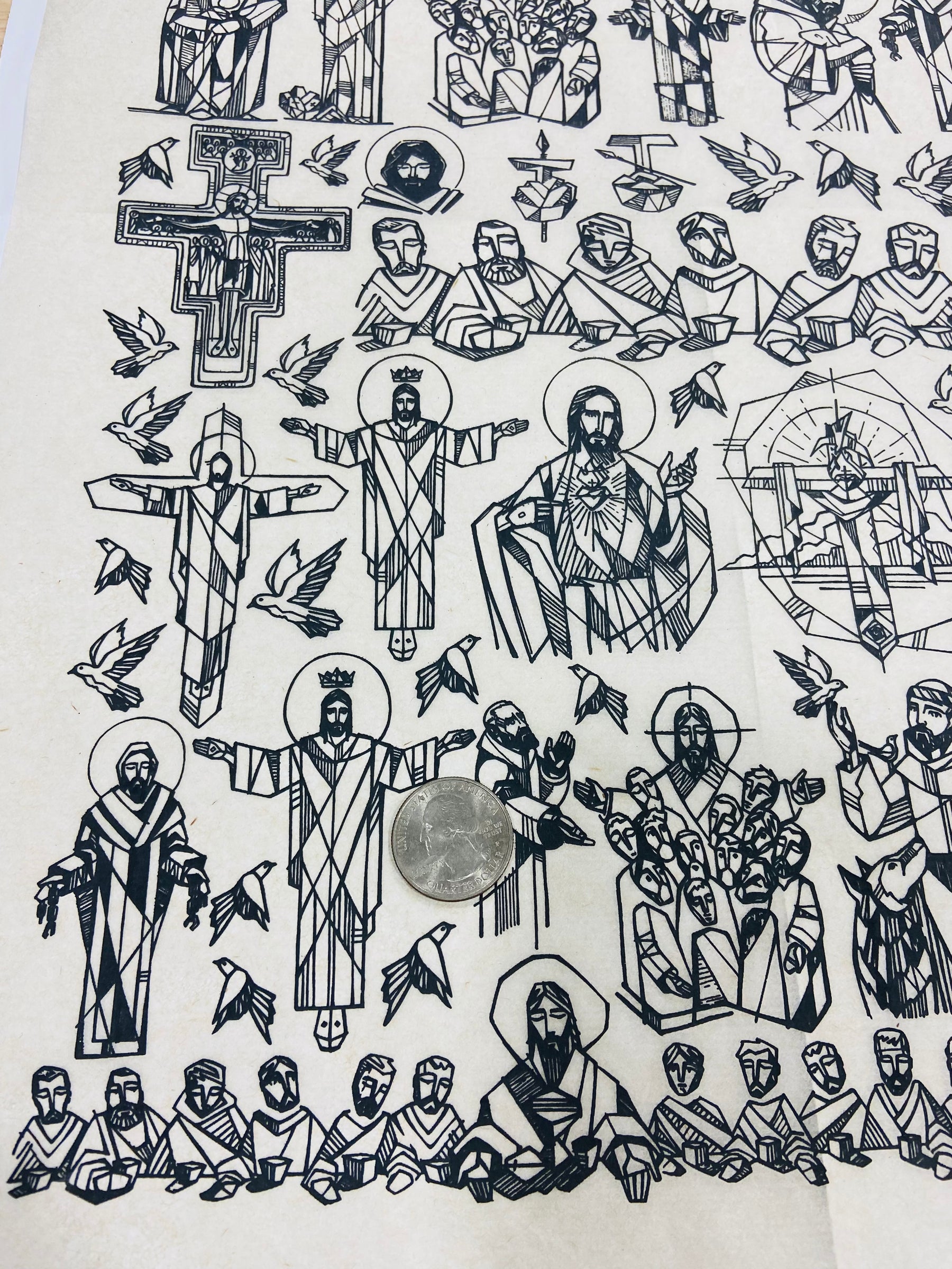 Saints - Underglaze Transfer Sheet