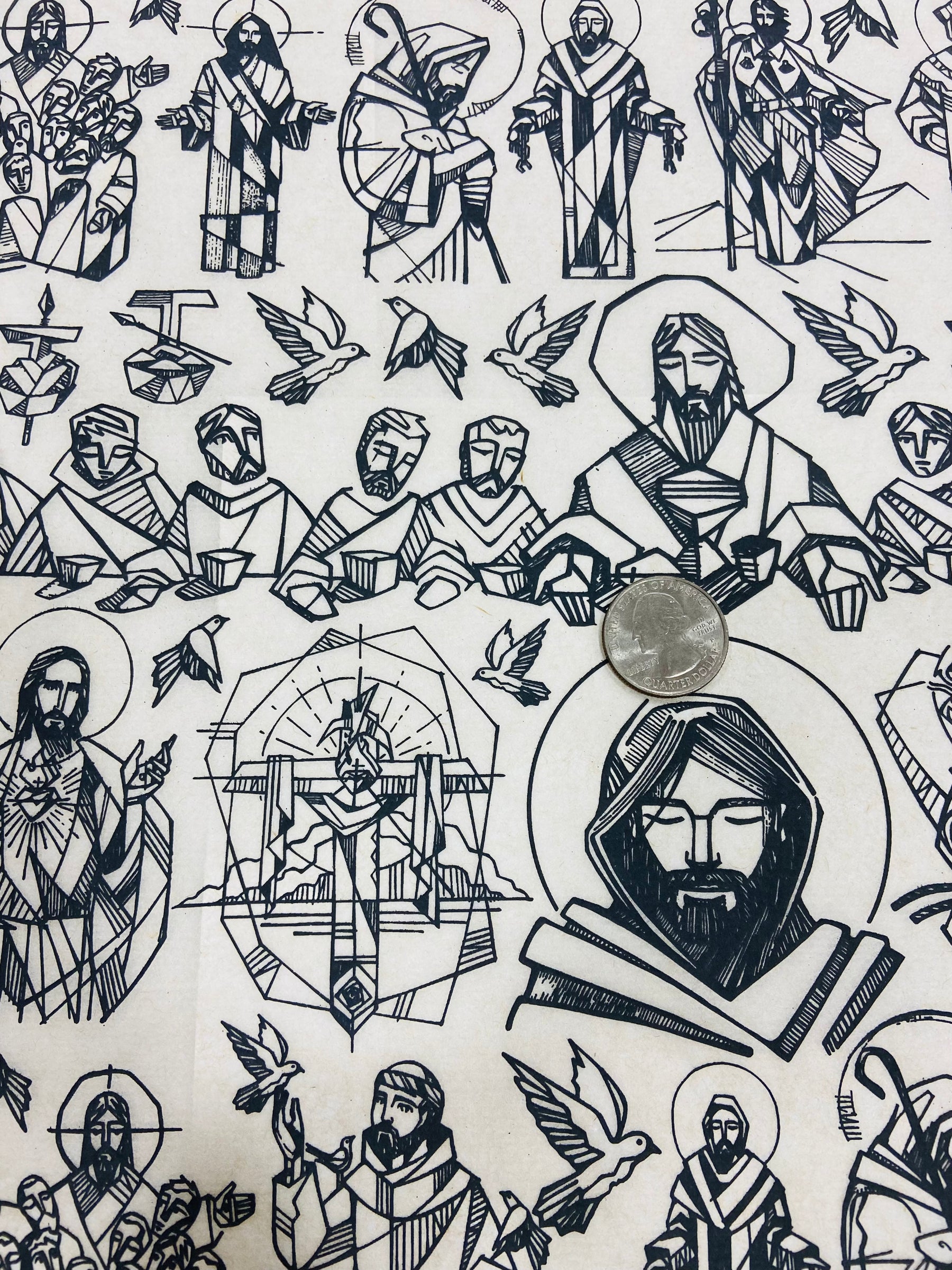 Saints - Underglaze Transfer Sheet