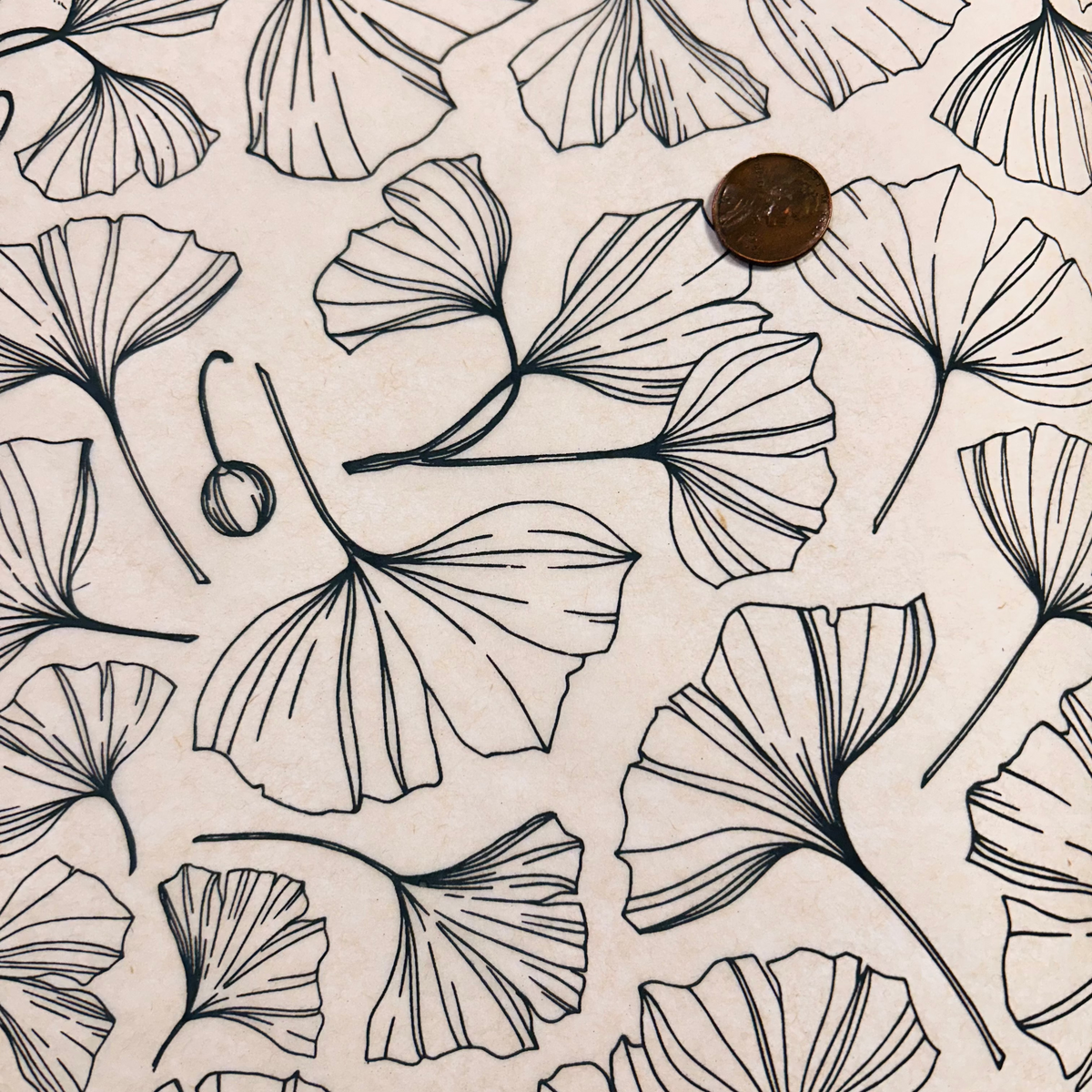 Ginkgo Berries - Underglaze Transfer Sheet