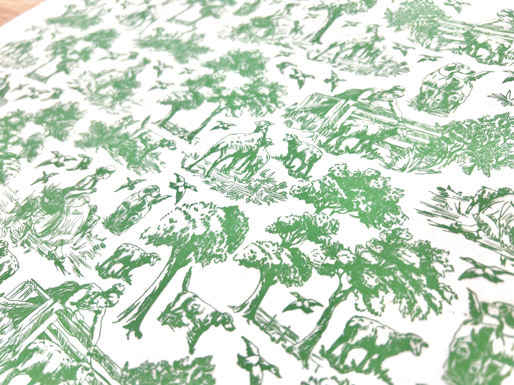 Countryside Toile - Underglaze Transfer Sheet