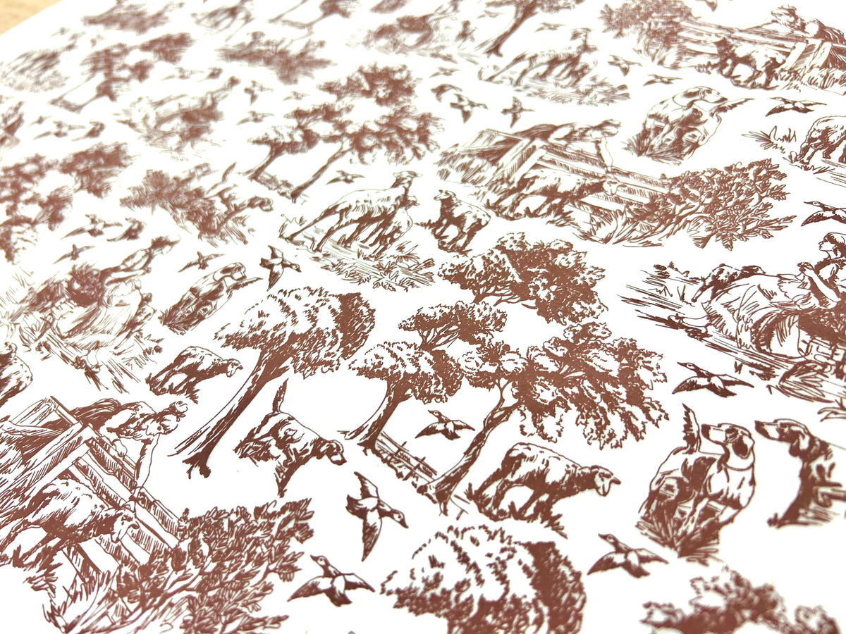 Countryside Toile - Underglaze Transfer Sheet