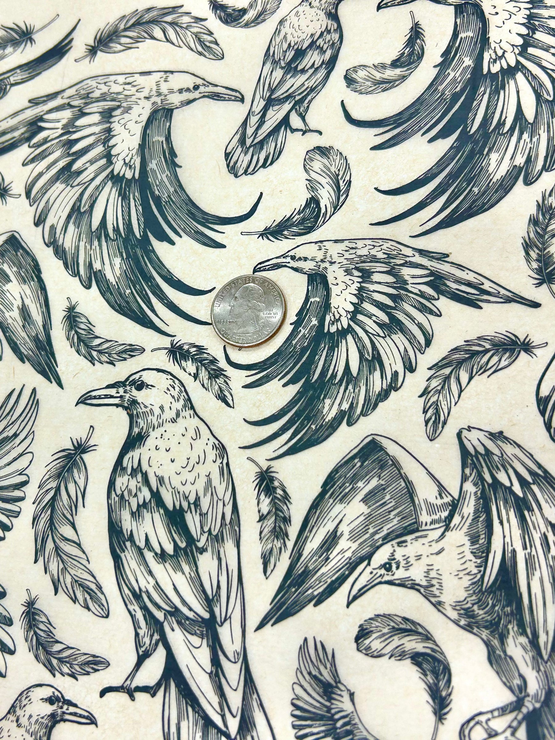 Ravens - Underglaze Transfer Sheet