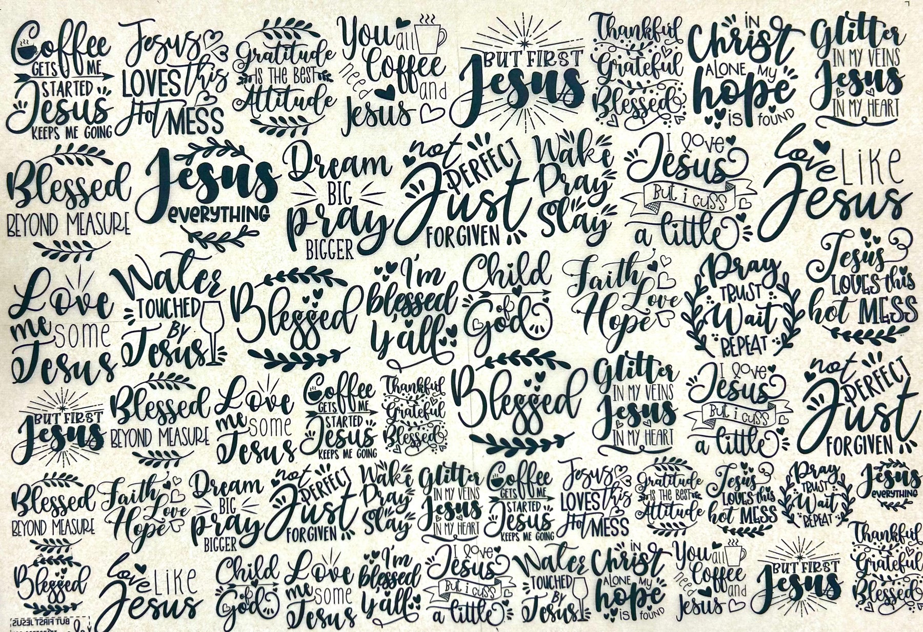 But First Jesus - Underglaze Transfer Sheet