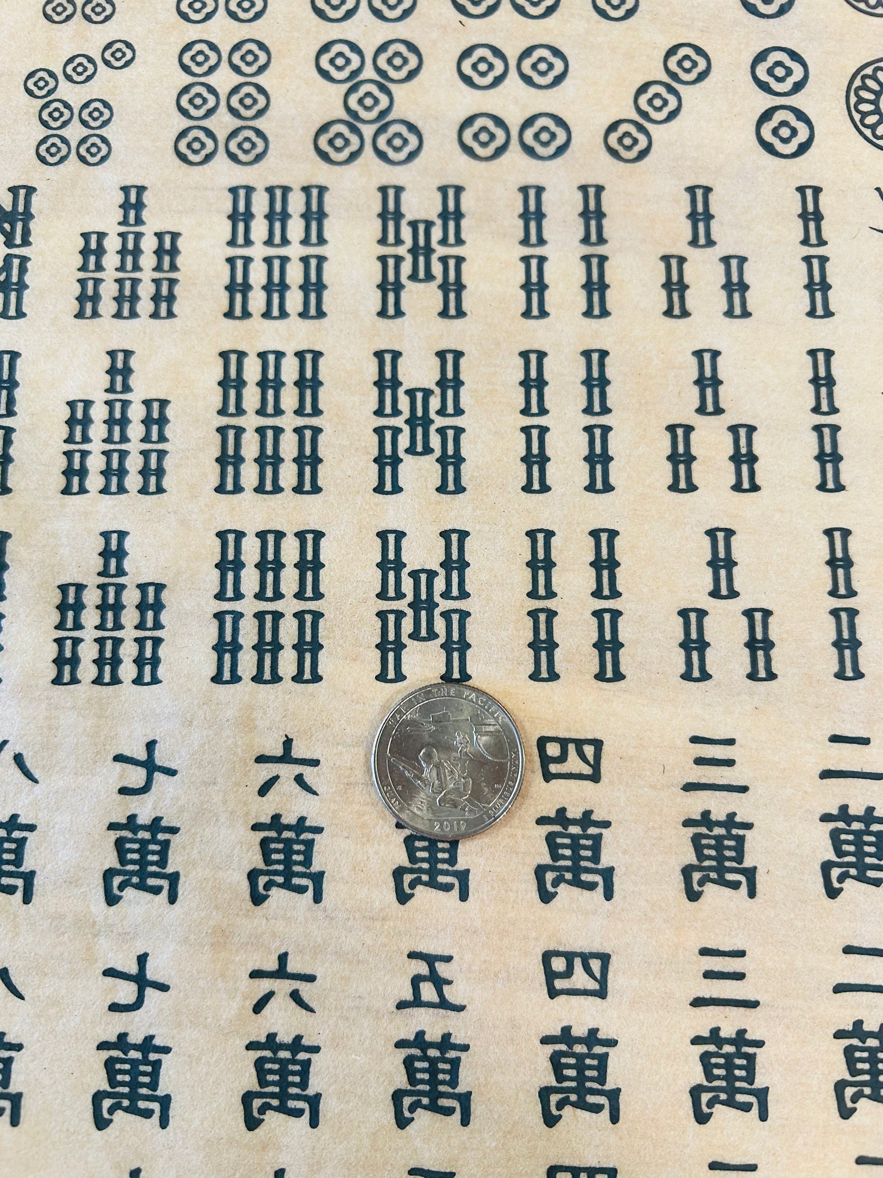 Mahjong - Underglaze Transfer Sheet