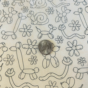 Balloon Animals - Underglaze Transfer Sheet