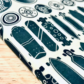 Skate Wheels  - Underglaze Transfer Sheet