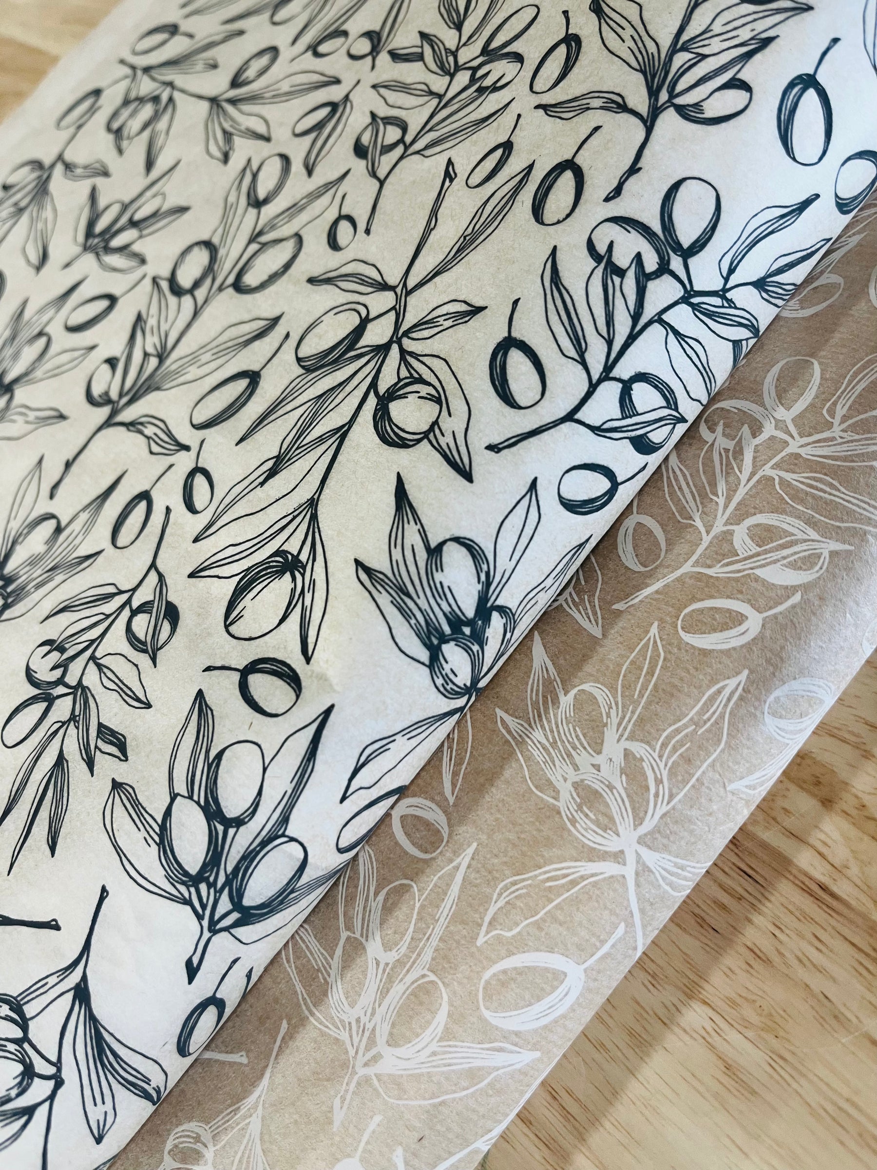 Olives - Underglaze Transfer Sheet