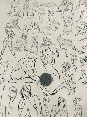 Nudes - Underglaze Transfer Sheet