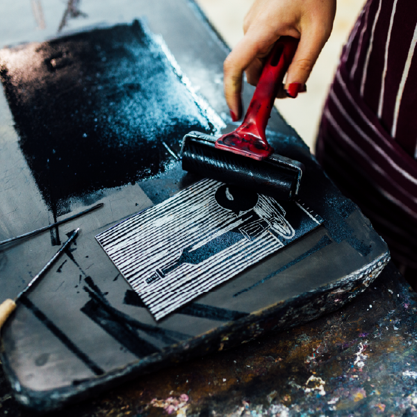 Linocut Printing Workshop - Spring/Easter Cards