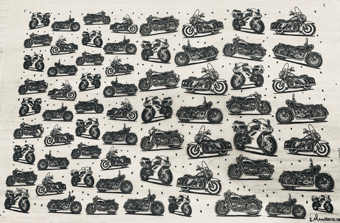 Motorcycles - Underglaze Transfer Sheet