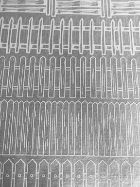 Picket Fences - Underglaze Transfer Sheet