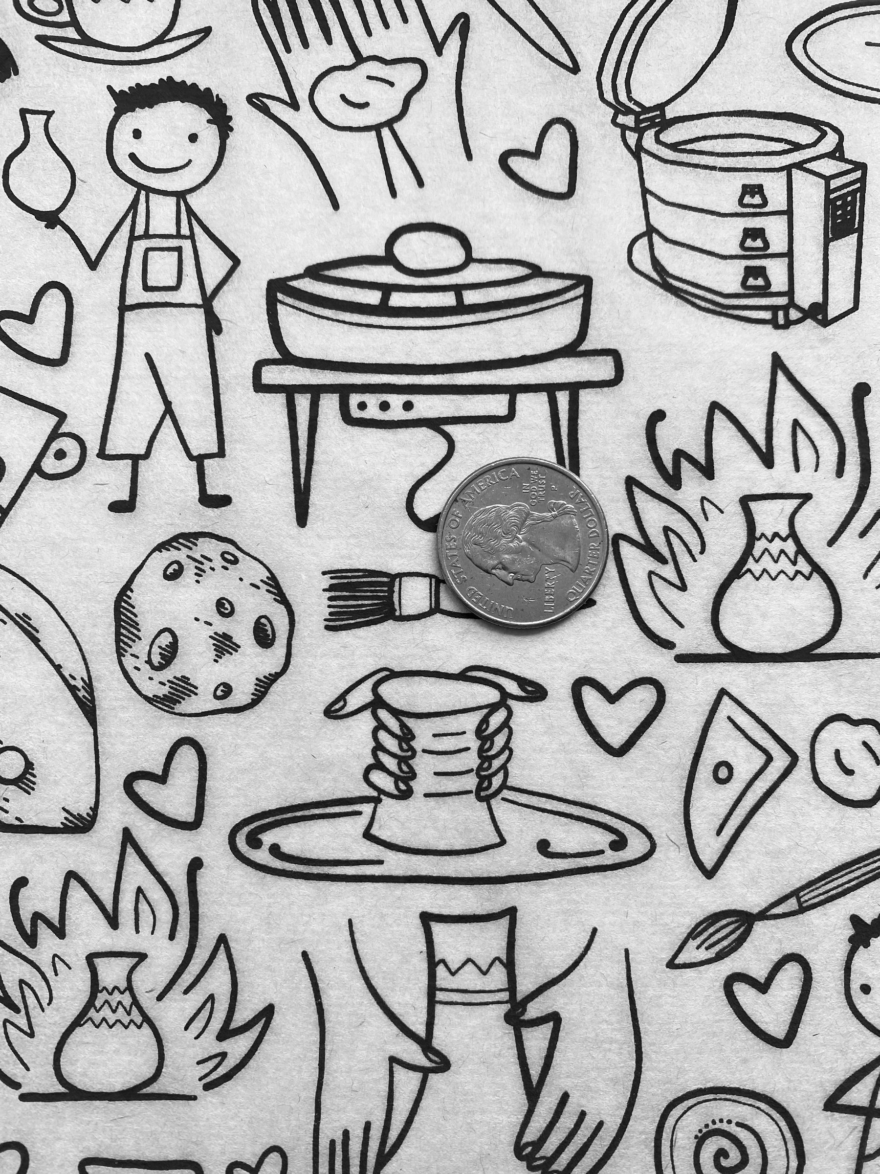 Pottery Studio - Underglaze Transfer Sheet