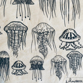 Jellyfish - Underglaze Transfer Sheet