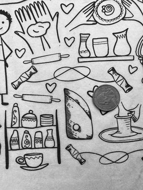 Pottery Studio - Underglaze Transfer Sheet