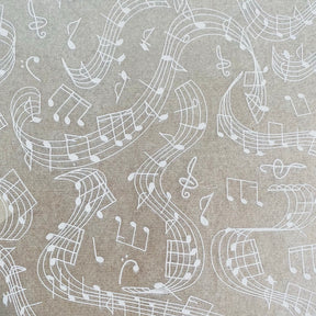 Music Notes -  Underglaze Transfer Sheet