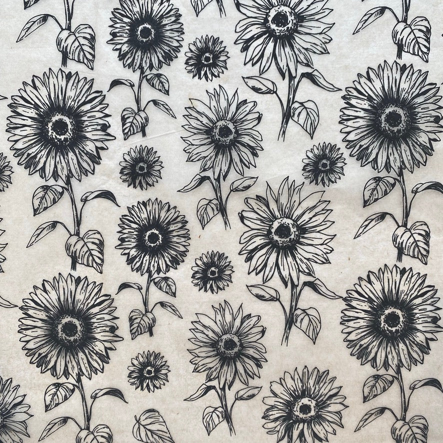 Sunflowers - Underglaze Transfer Sheet