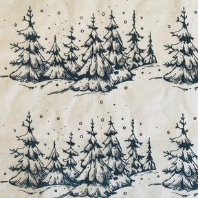 Snowy Trees - Underglaze Transfer Sheet