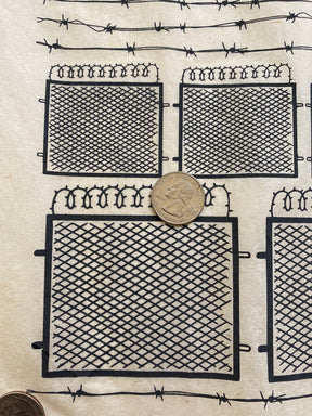 Barbed Wire - Underglaze Transfer Sheet