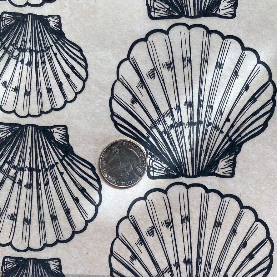 Shells Scallop - Underglaze Transfer Sheet