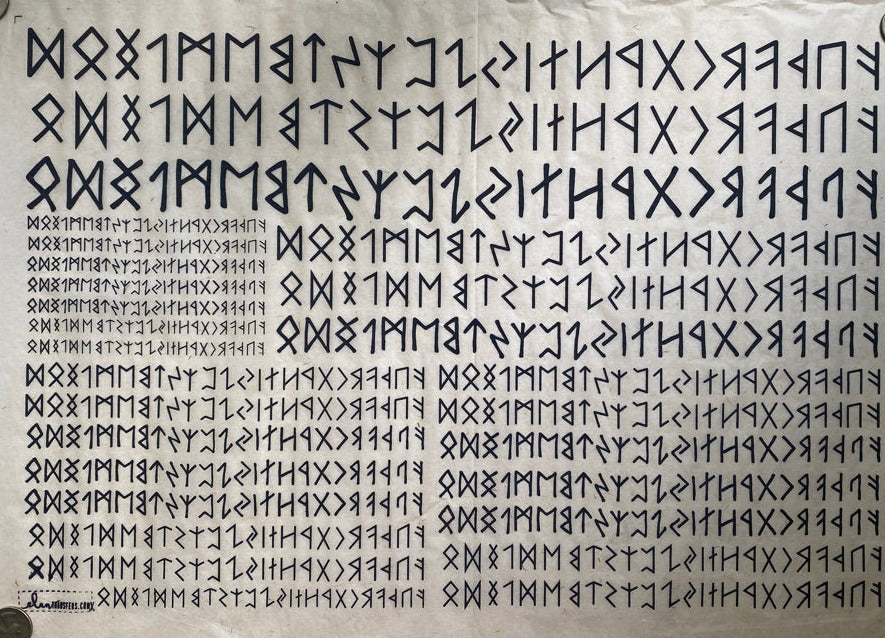 Runes - Underglaze Transfer Sheet