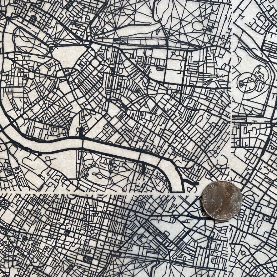 Map London - Underglaze Transfer Sheet