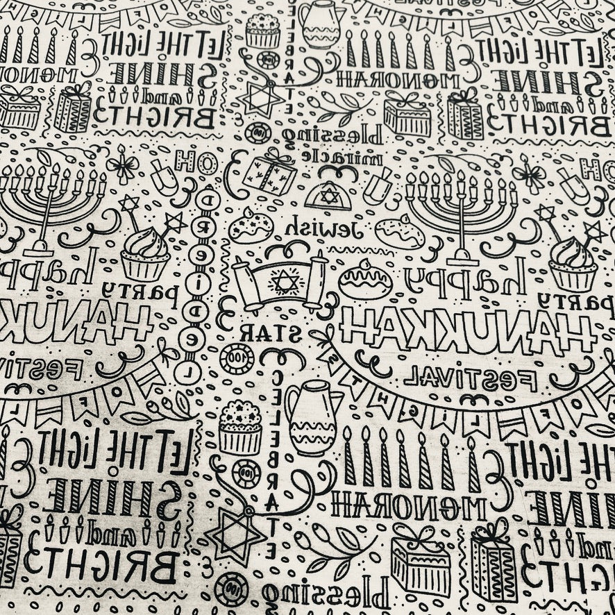 Hanukkah - Underglaze Transfer Sheet