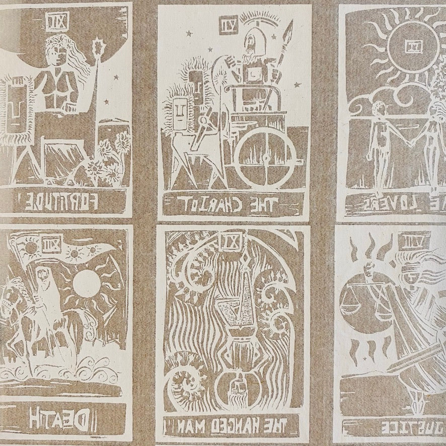Tarot Cards - Underglaze Transfer Sheet