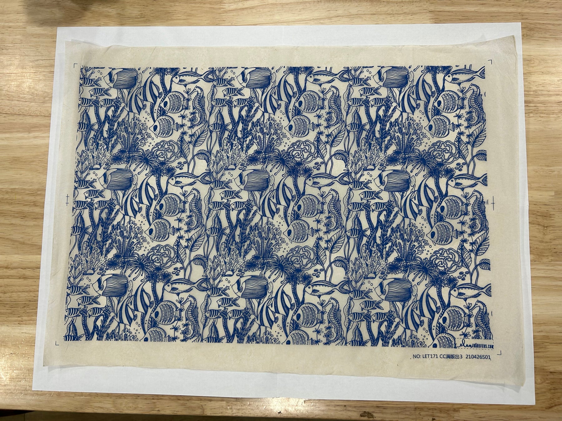 Under The Sea - Underglaze Transfer Sheet