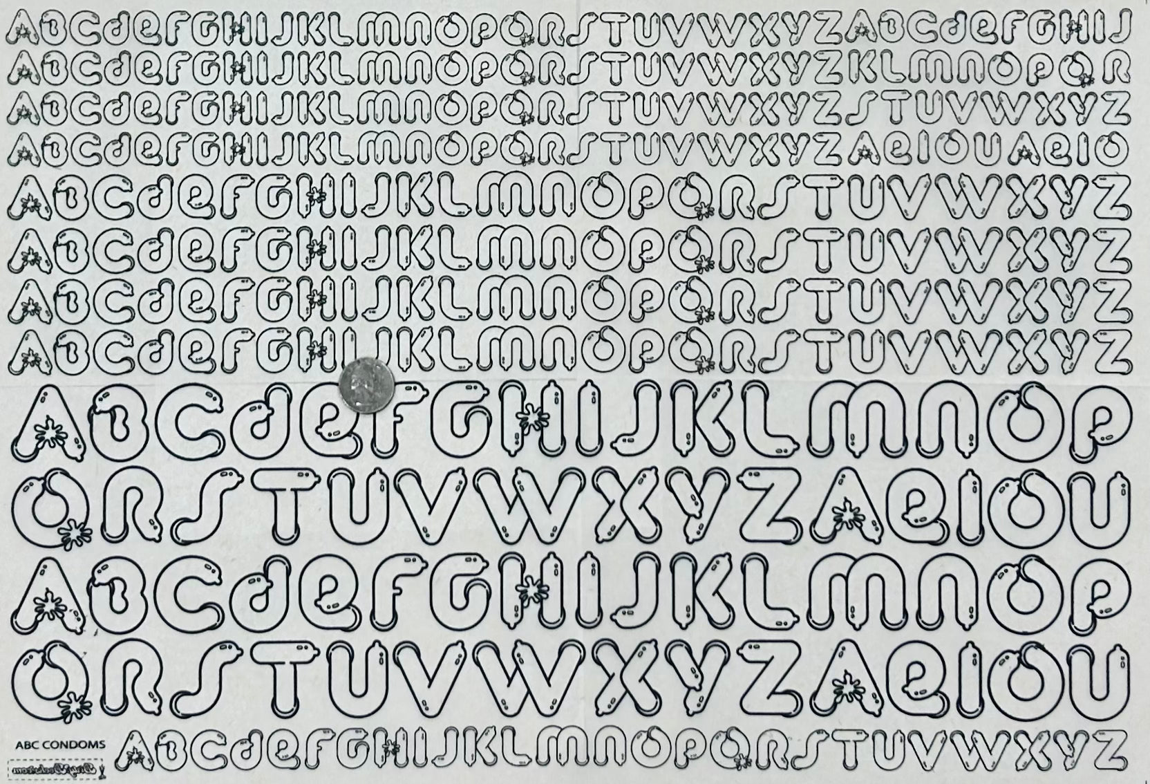 ABC Condoms - Underglaze Transfer Sheet