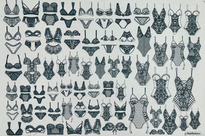 Lingerie - Underglaze Transfer Sheet