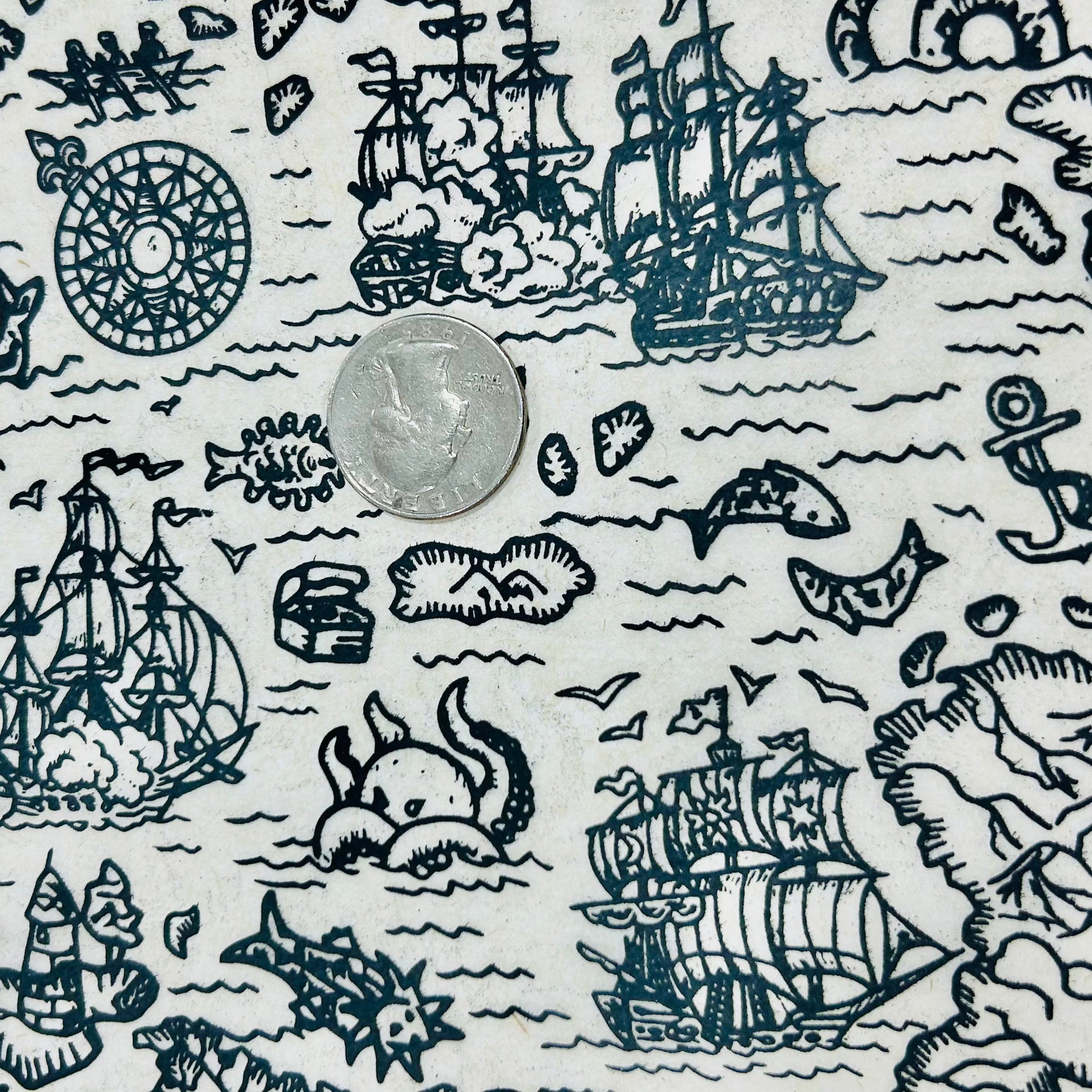 Treasure Map - Underglaze Transfer Sheet