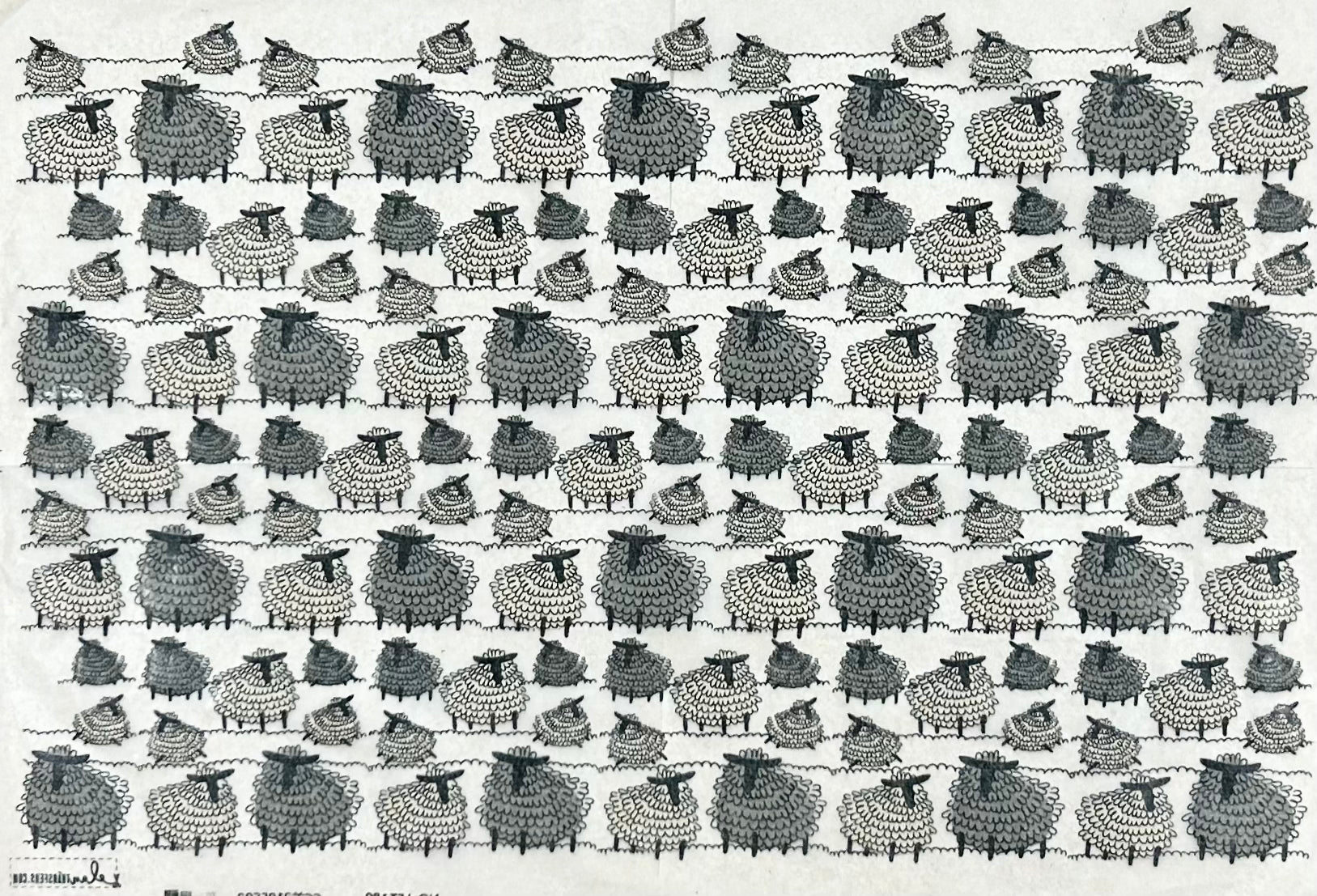 Sheep - Underglaze Transfer Sheet