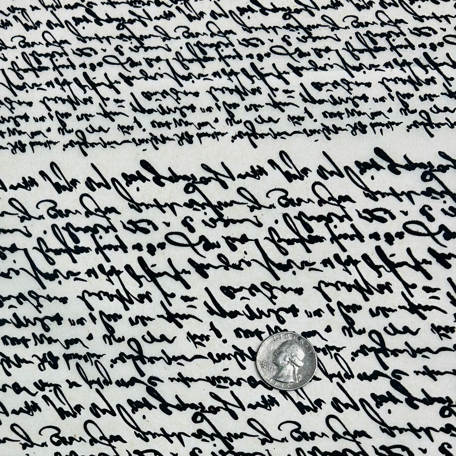 Cursive - Underglaze Transfer Sheet