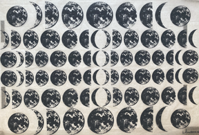 Moon Phases - Underglaze Transfer Sheet