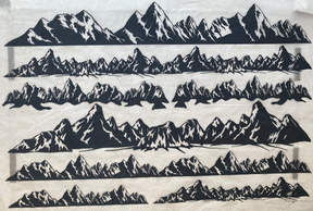 Mountains - Underglaze Transfer Sheet