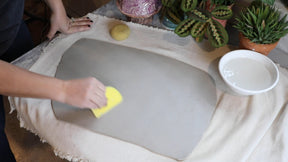 Applying Elan Transfers to a Clay Slab - Video - instant download