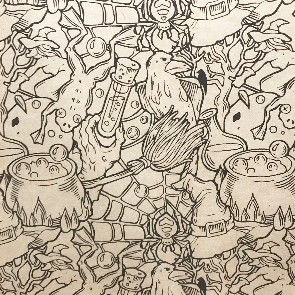 Toil and Trouble - Underglaze Transfer Sheet