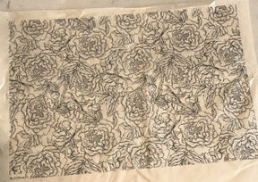 Peonies - Underglaze Transfer Sheet
