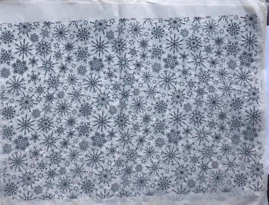 Snowflakes - Underglaze Transfer Sheet