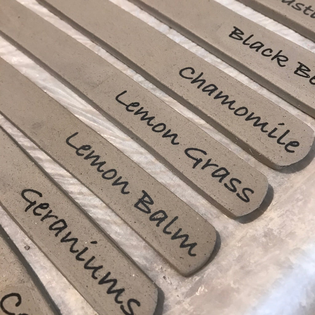 Herb / Veggie Names - Underglaze Transfer Sheet