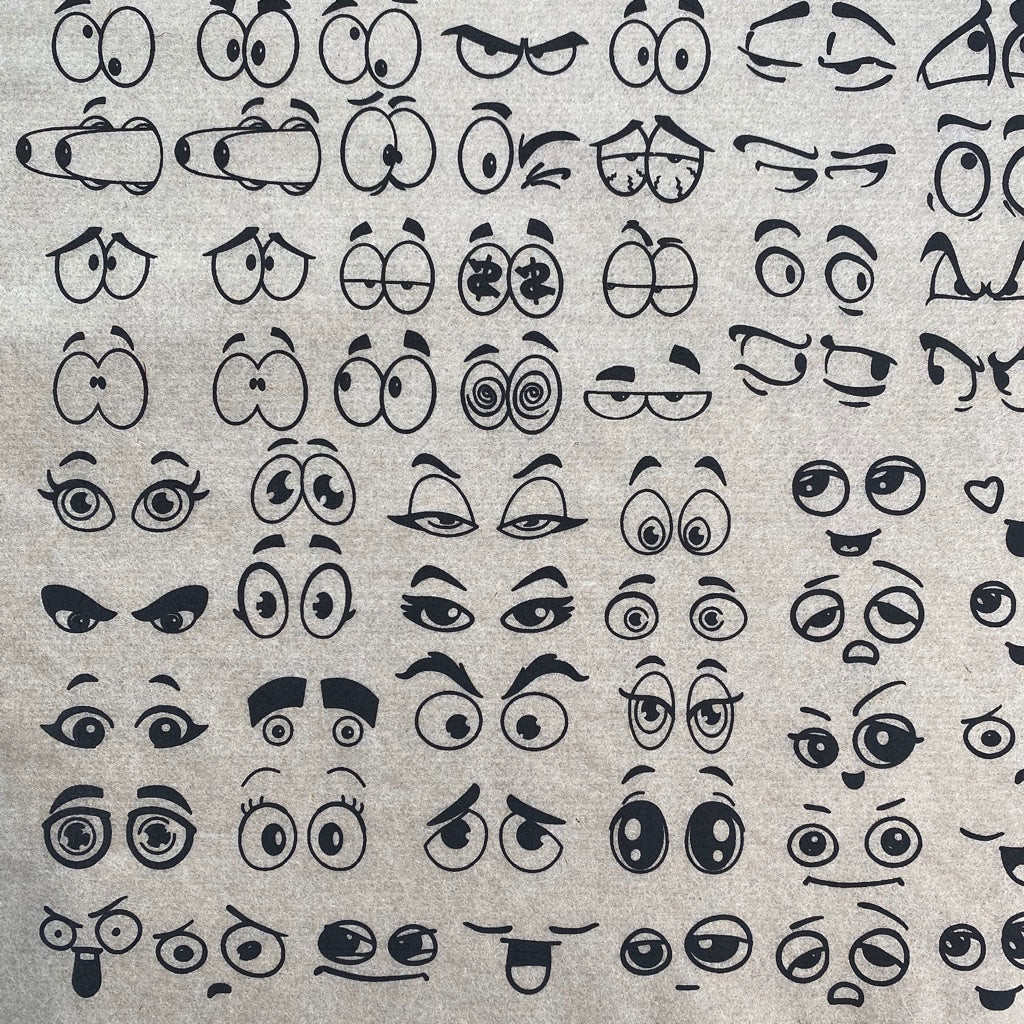 Googly Eyes - Underglaze Transfer Sheet